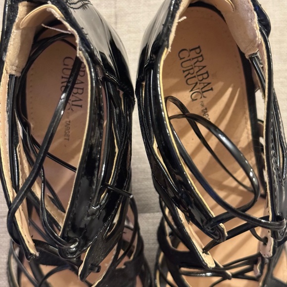 NEW “Prabal Gurung for Target” black women’s strapped heels size 8 (no box) - Picture 7 of 16